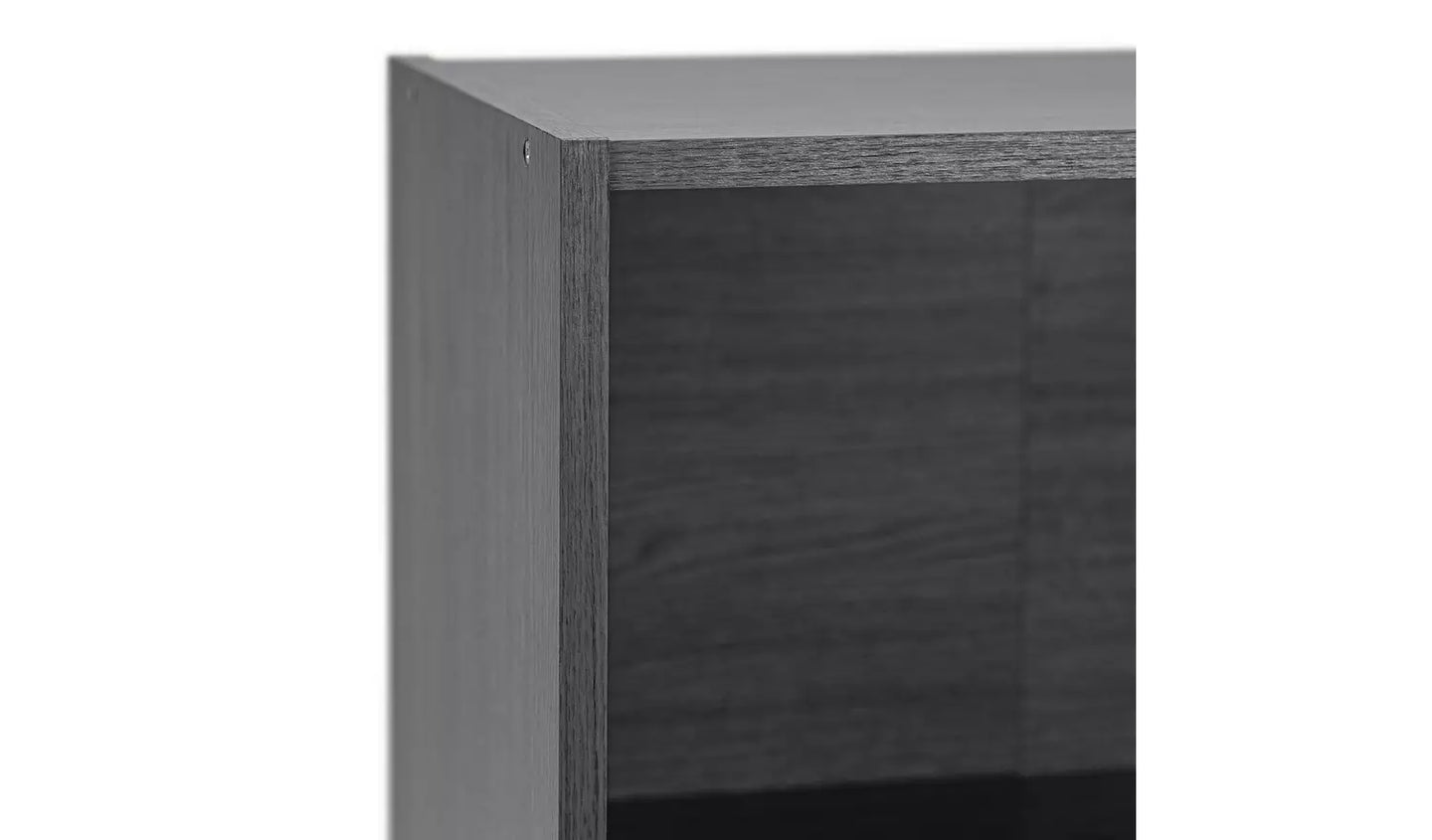 Assembled Maine Short Bookcase - Black